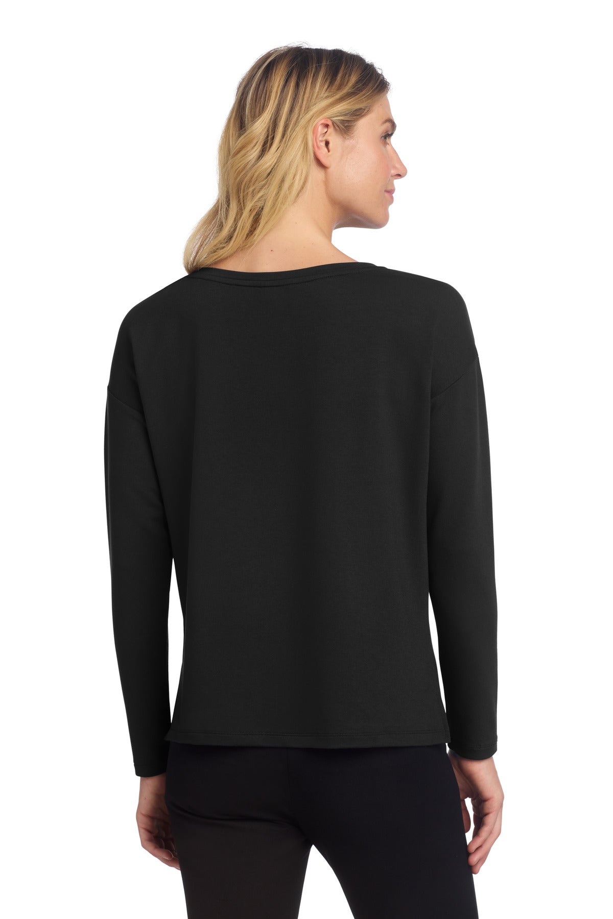 Mercer+Mettle Women's Stretch Drop Shoulder Pullover - Deep Black