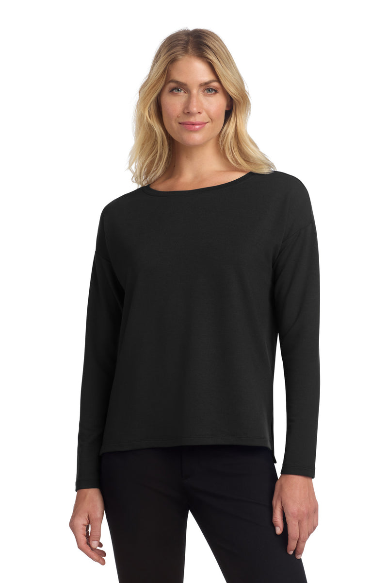 Mercer+Mettle Women's Stretch Drop Shoulder Pullover - Deep Black