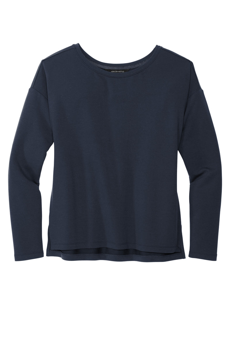 Mercer+Mettle Women's Stretch Drop Shoulder Pullover - Night Navy