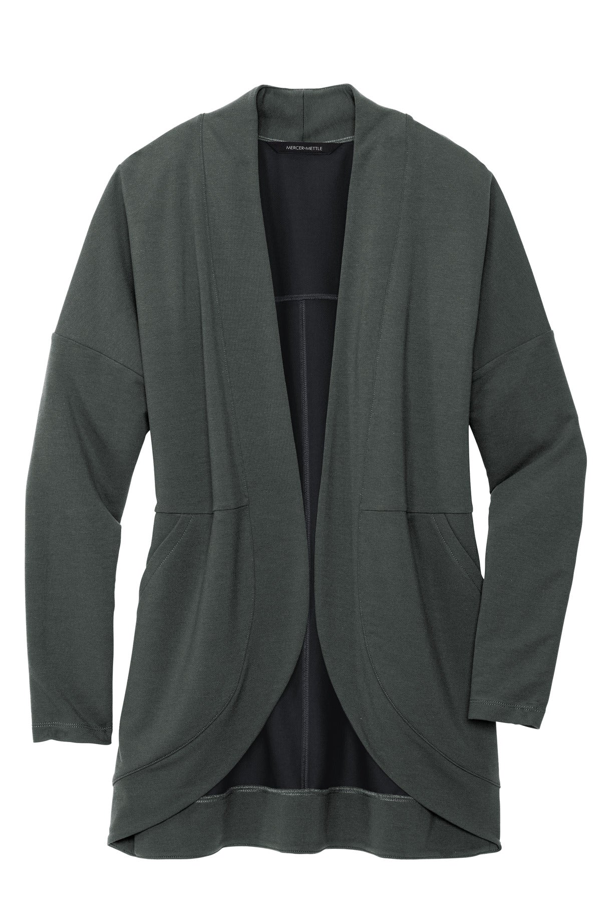 Mercer+Mettle Women's Stretch Open-Front Cardigan - Anchor Grey