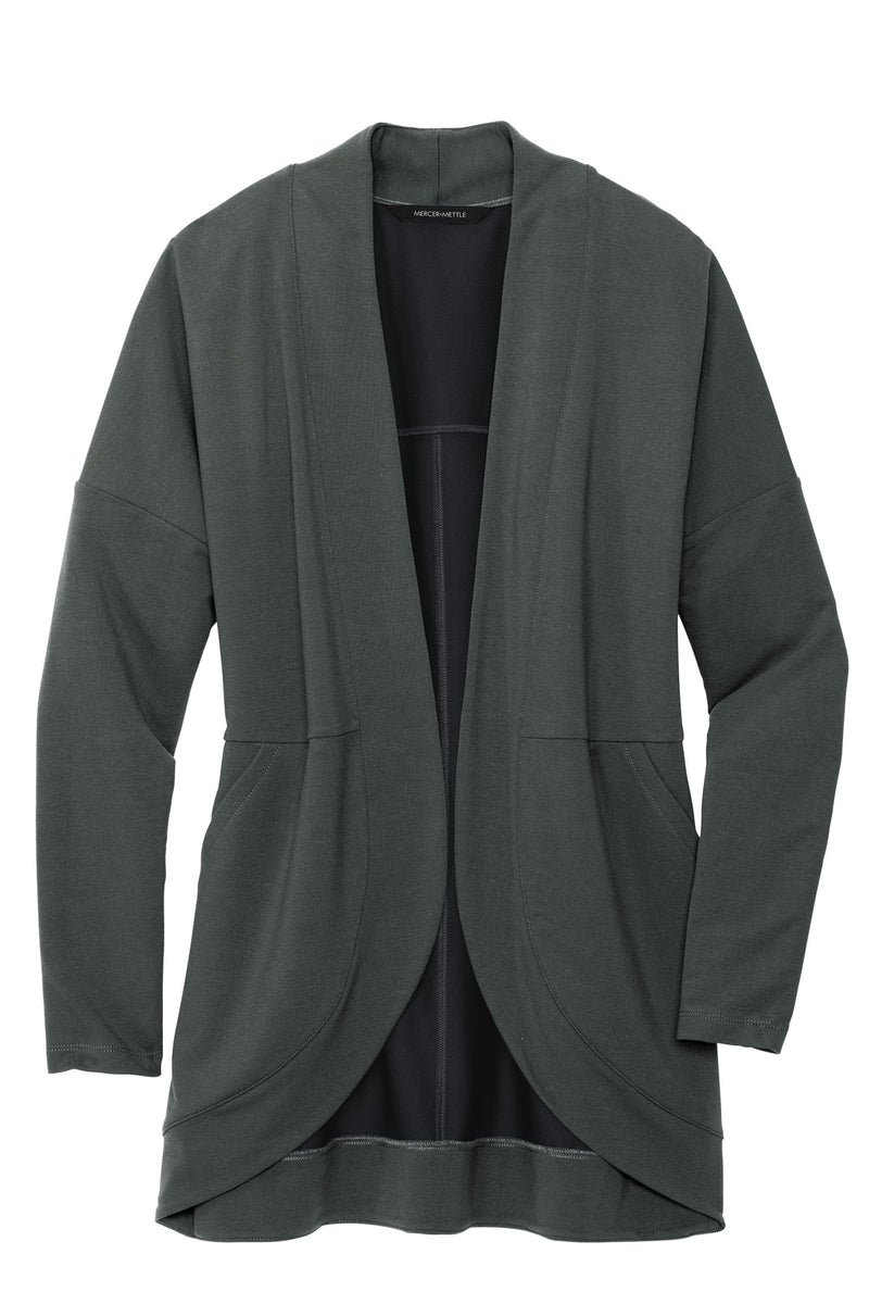Mercer+Mettle Women's Stretch Open-Front Cardigan - Anchor Grey