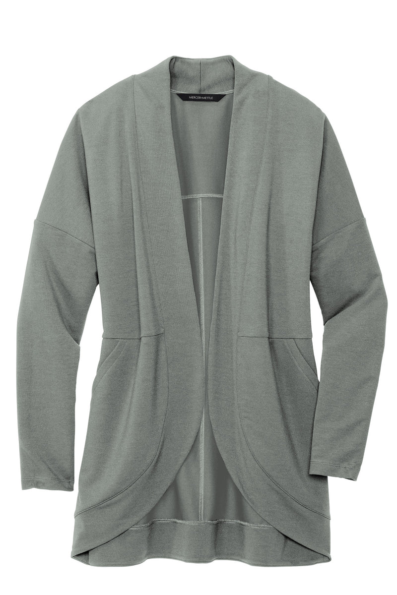 Mercer+Mettle Women's Stretch Open-Front Cardigan - Gusty Grey
