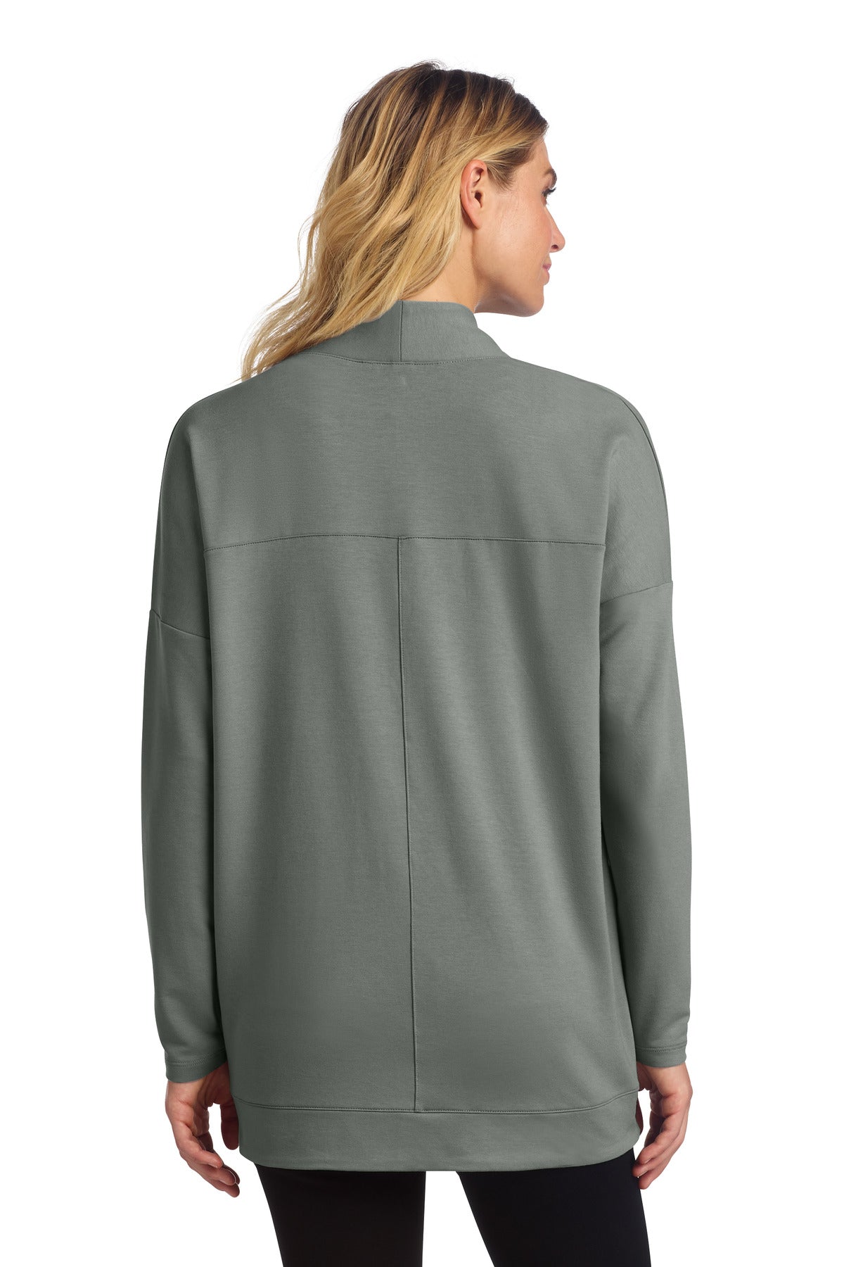 Mercer+Mettle Women's Stretch Open-Front Cardigan - Gusty Grey