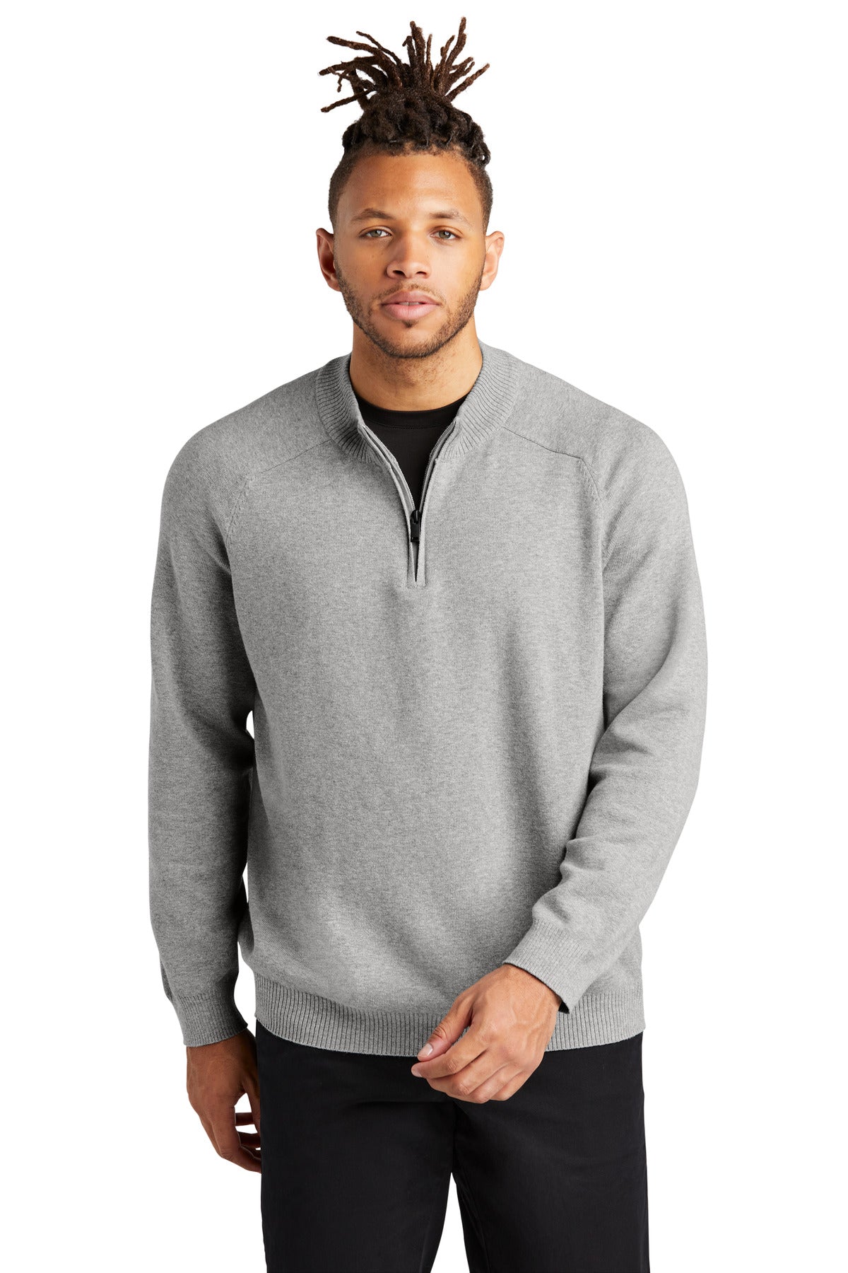 Mercer+Mettle 1/4-Zip Sweater - Gusty Grey Heather