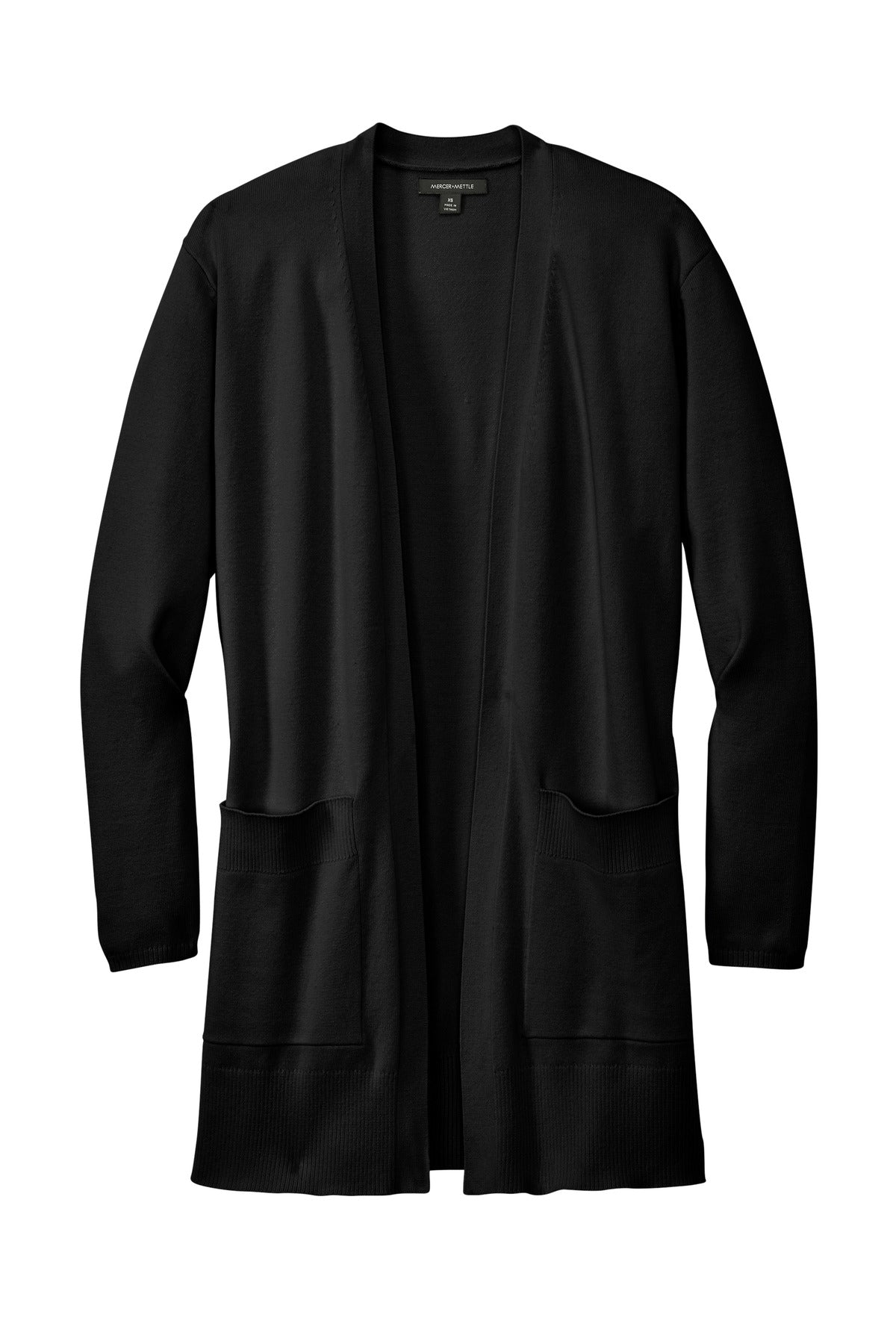 Mercer+Mettle Women's Open-Front Cardigan Sweater - Deep Black