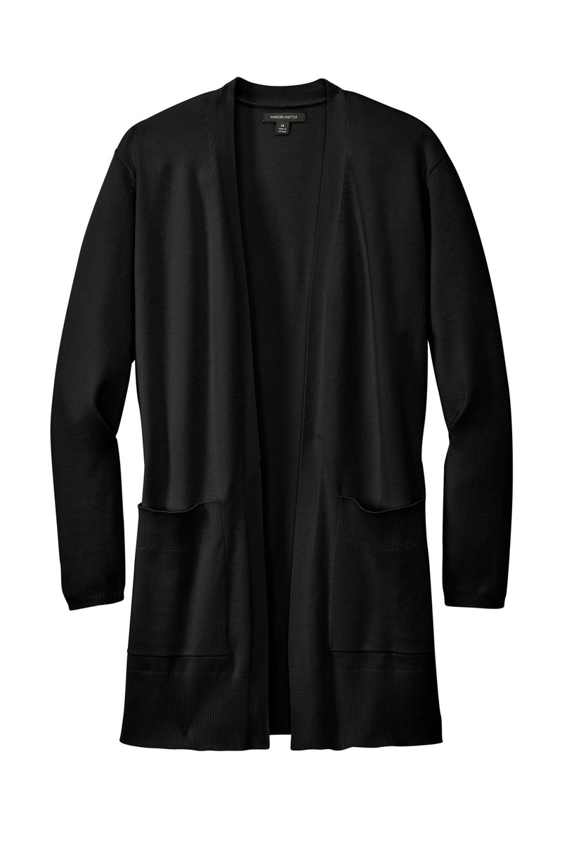 Mercer+Mettle Women's Open-Front Cardigan Sweater - Deep Black