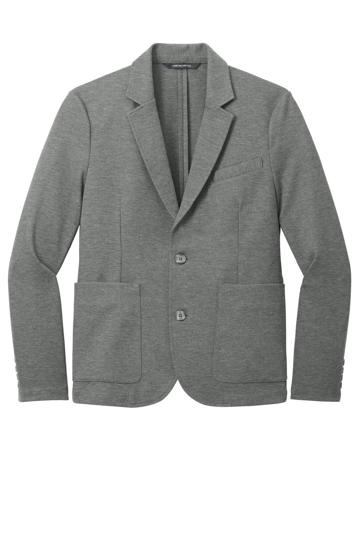 Mercer+Mettle Relaxed Knit Blazer - Storm Grey Heather