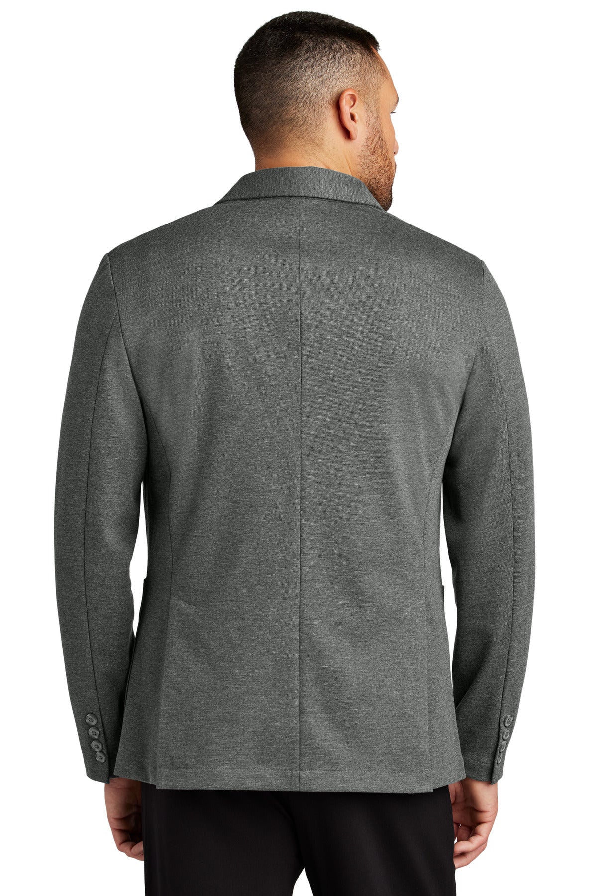 Mercer+Mettle Relaxed Knit Blazer - Storm Grey Heather
