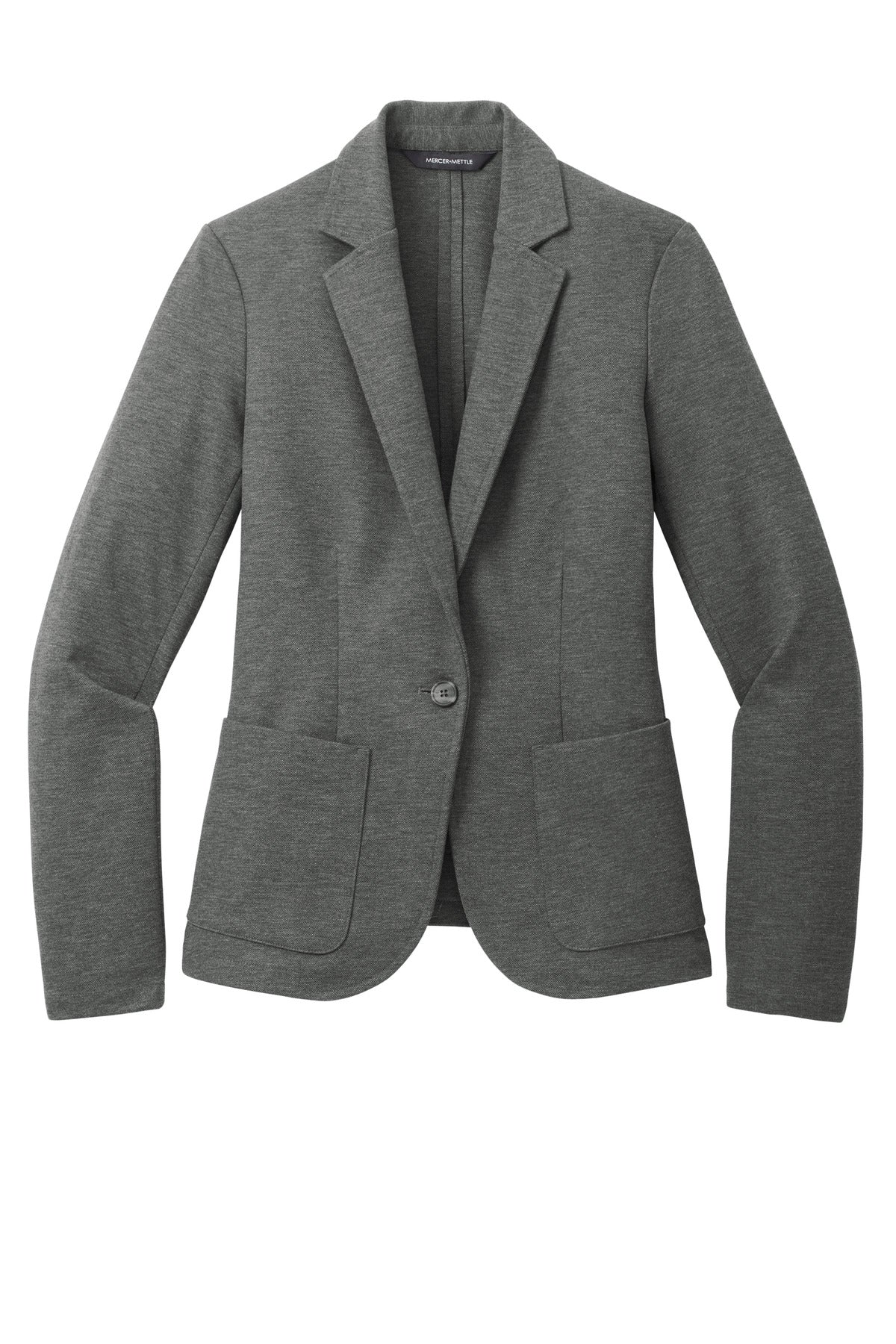 Mercer+Mettle Women's Relaxed Knit Blazer - Storm Grey Heather
