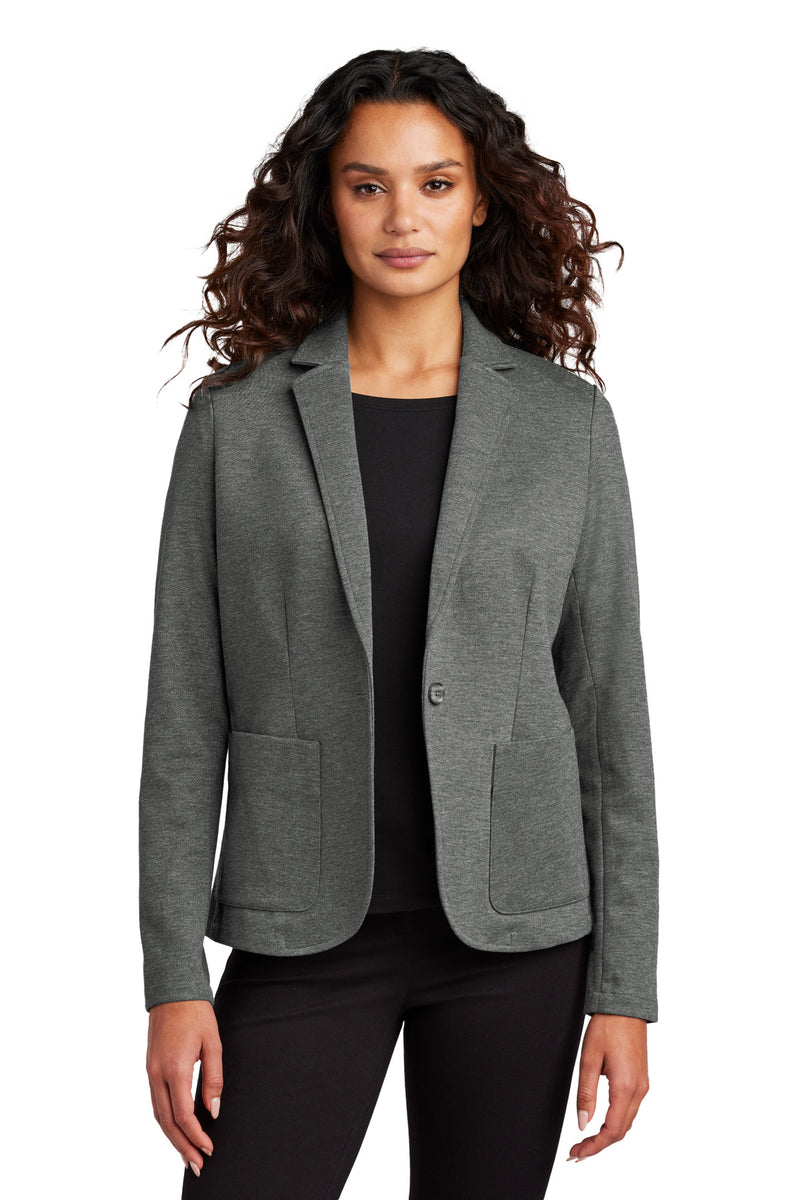 Mercer+Mettle Women's Relaxed Knit Blazer - Storm Grey Heather