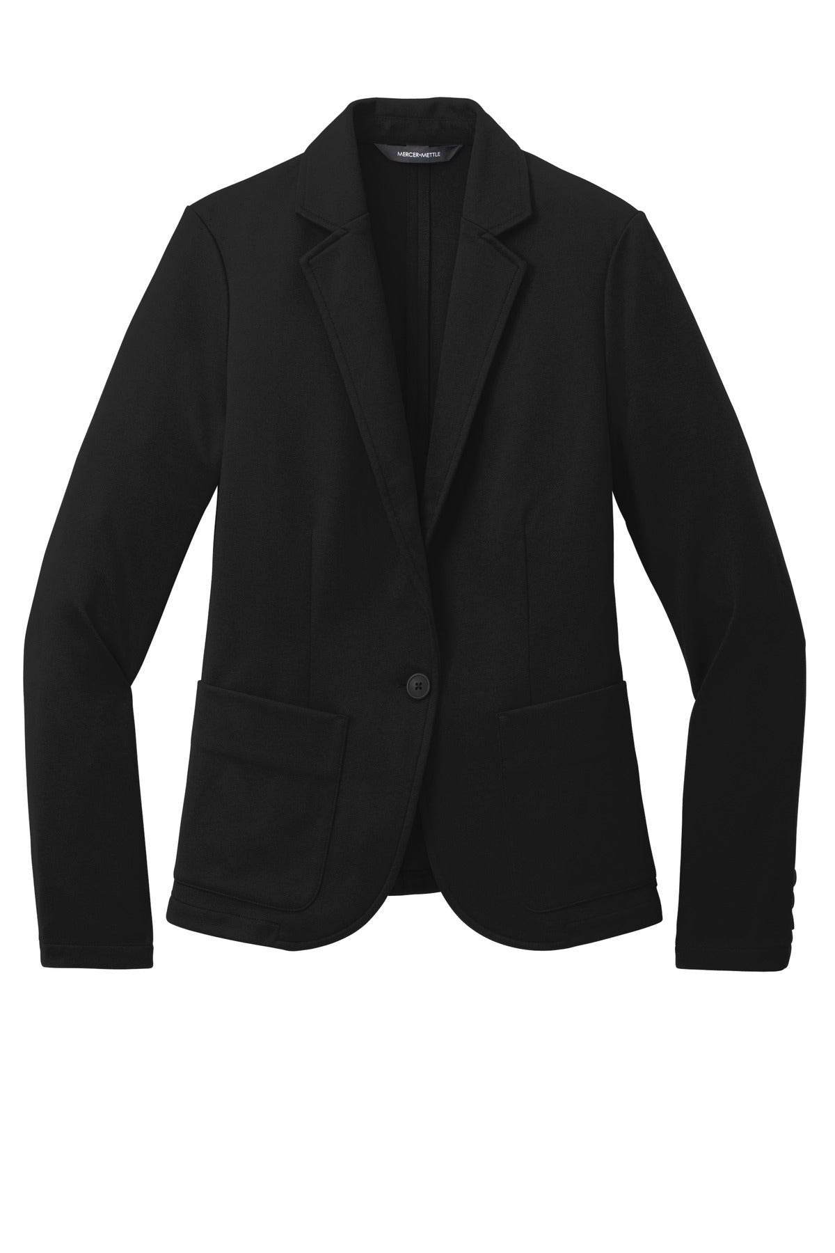 Mercer+Mettle Women's Relaxed Knit Blazer - Deep Black