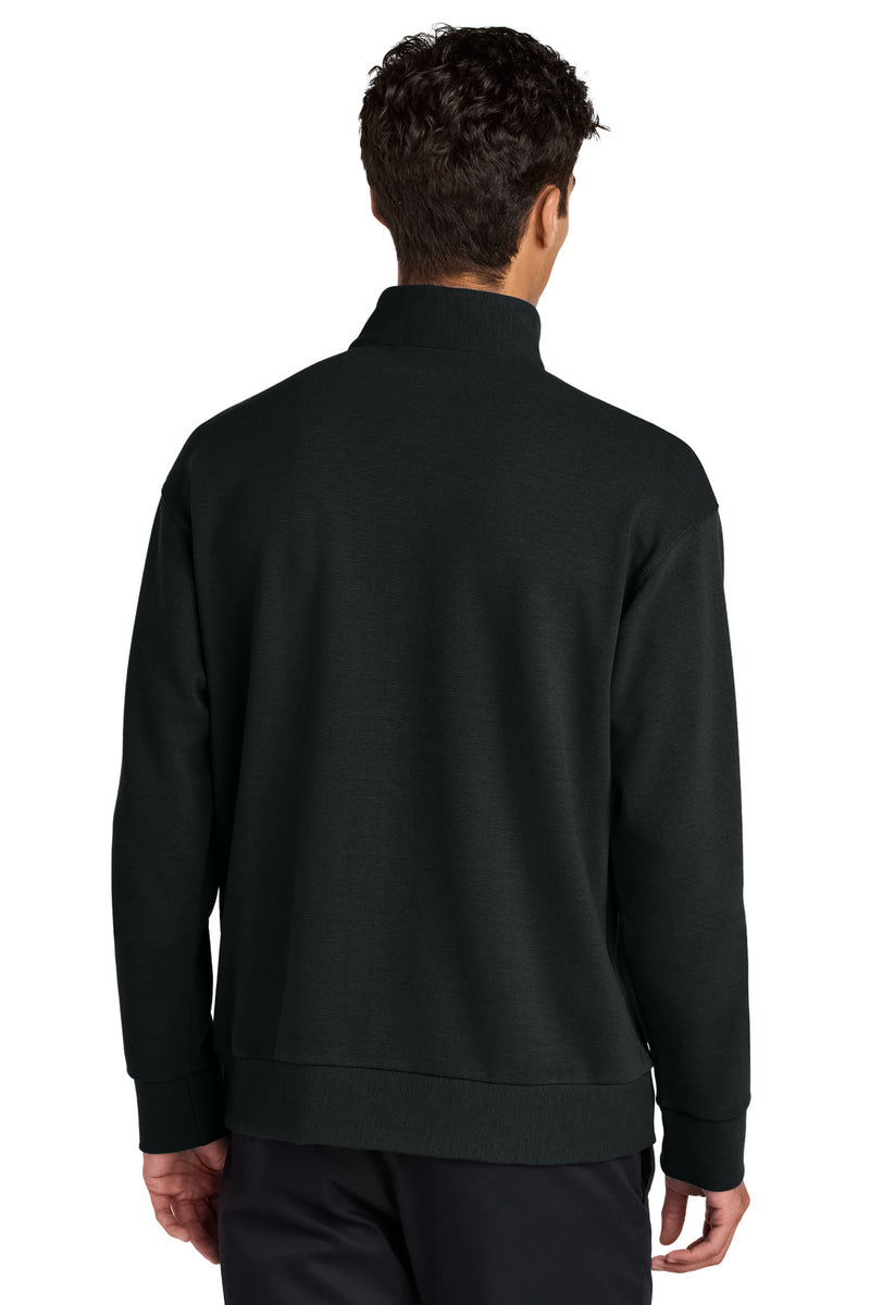 Mercer+Mettle Linear Texture 1/4-Zip - Deep Black