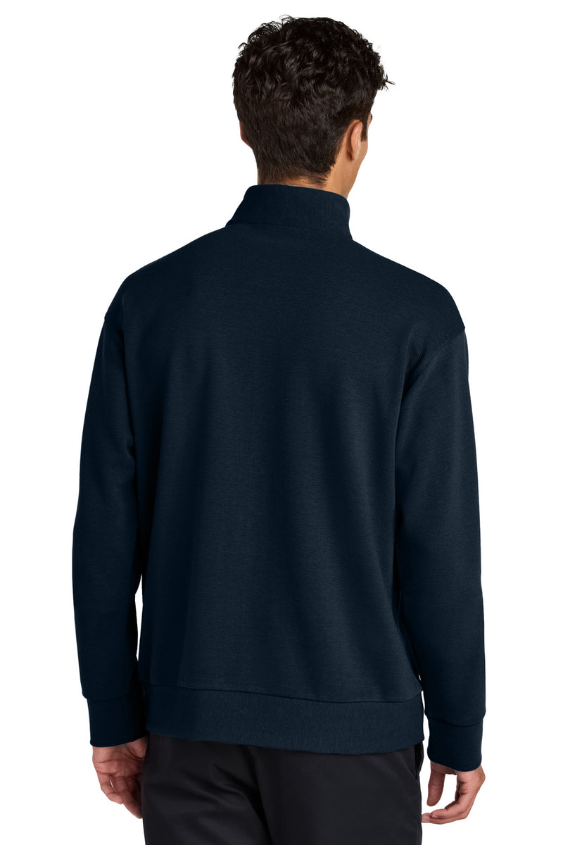 Mercer+Mettle Linear Texture 1/4-Zip - Night Navy