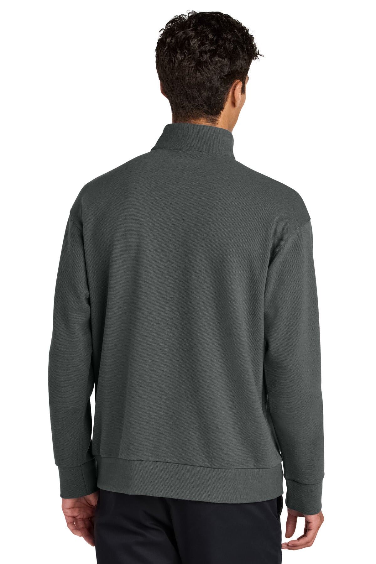 Mercer+Mettle Linear Texture 1/4-Zip - Storm Grey
