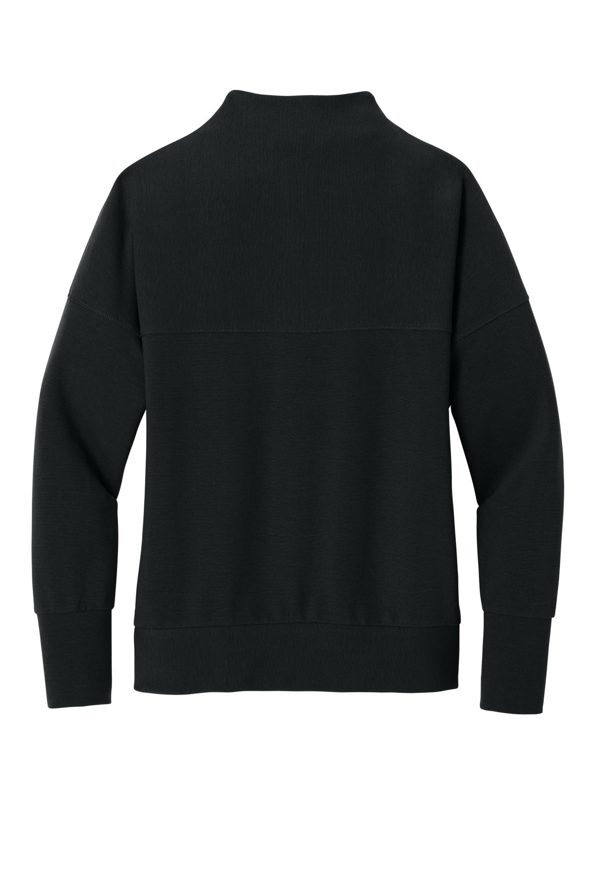 Mercer+Mettle Women's Linear Texture 1/4-Zip - Deep Black
