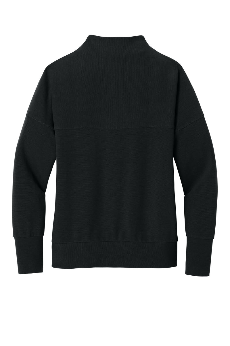 Mercer+Mettle Women's Linear Texture 1/4-Zip - Deep Black