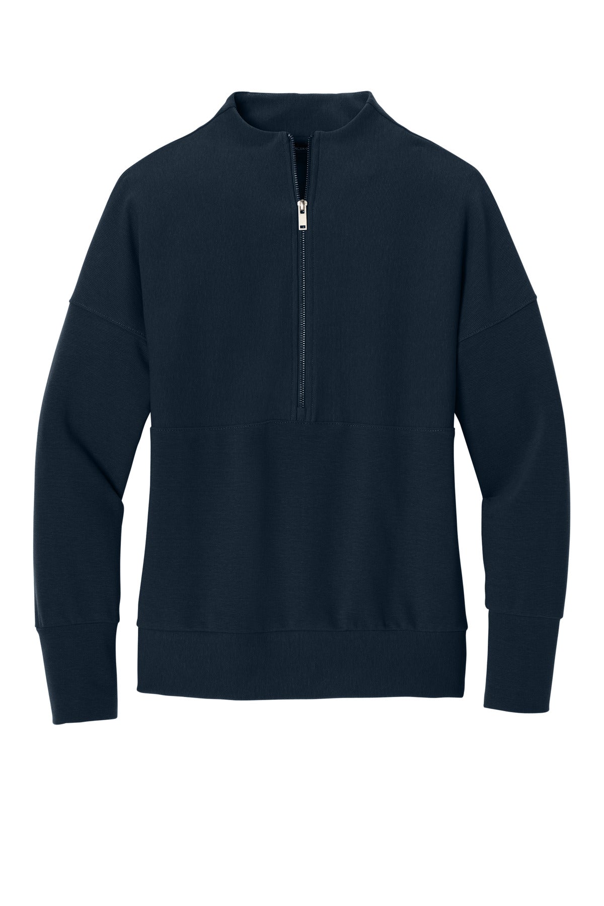 Mercer+Mettle Women's Linear Texture 1/4-Zip - Night Navy