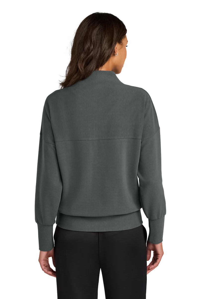 Mercer+Mettle Women's Linear Texture 1/4-Zip - Storm Grey