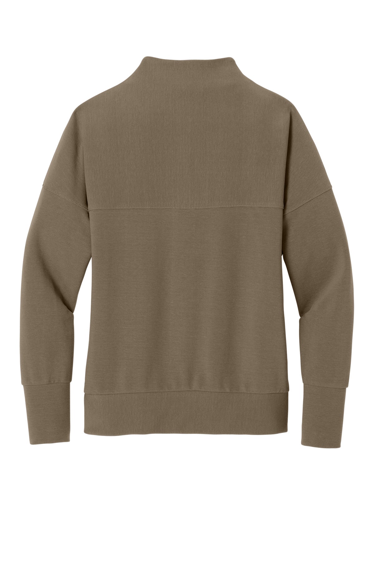 Mercer+Mettle Women's Linear Texture 1/4-Zip - Warm Taupe