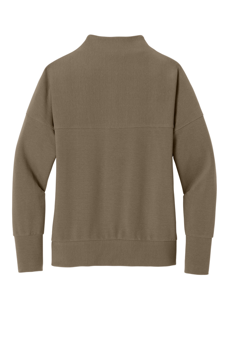 Mercer+Mettle Women's Linear Texture 1/4-Zip - Warm Taupe