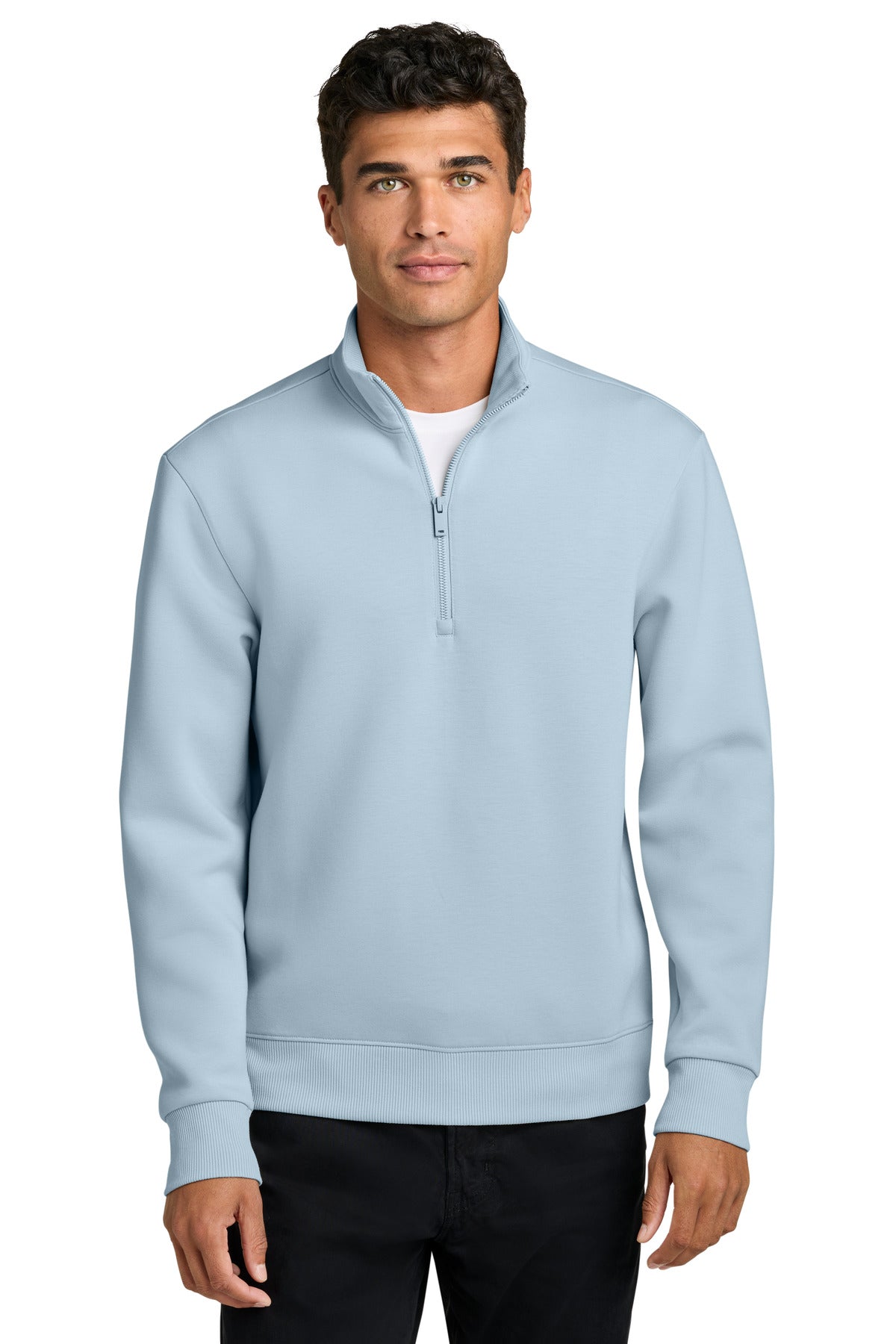 Mercer+Mettle Soft Spacer 1/4-Zip - Celestial Blue