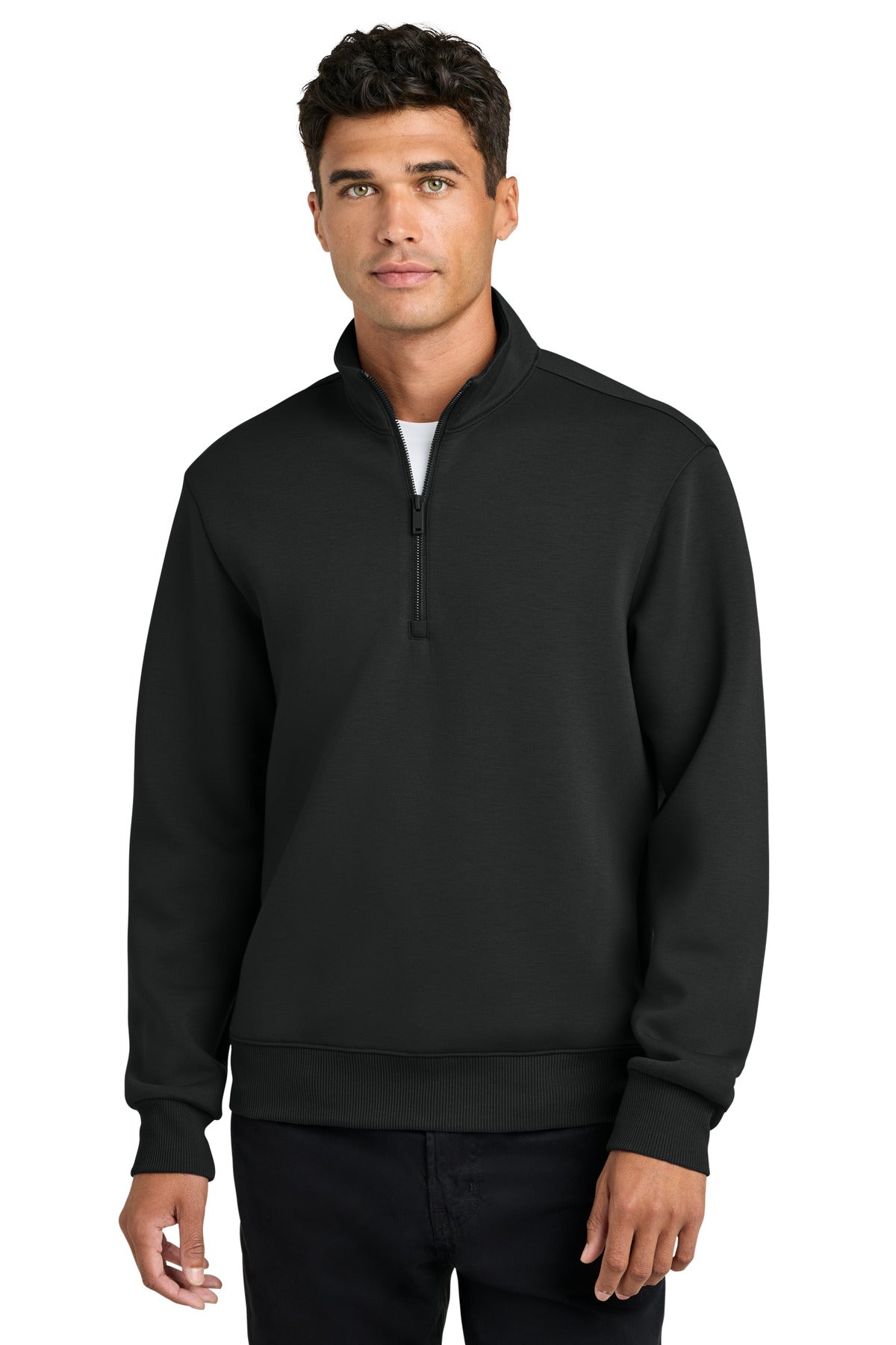 Mercer+Mettle Soft Spacer 1/4-Zip - Deep Black