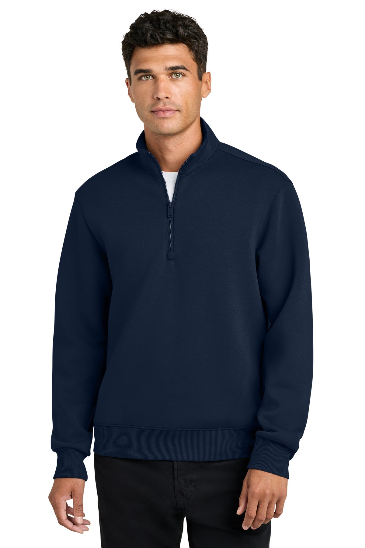 Mercer+Mettle Soft Spacer 1/4-Zip - Night Navy