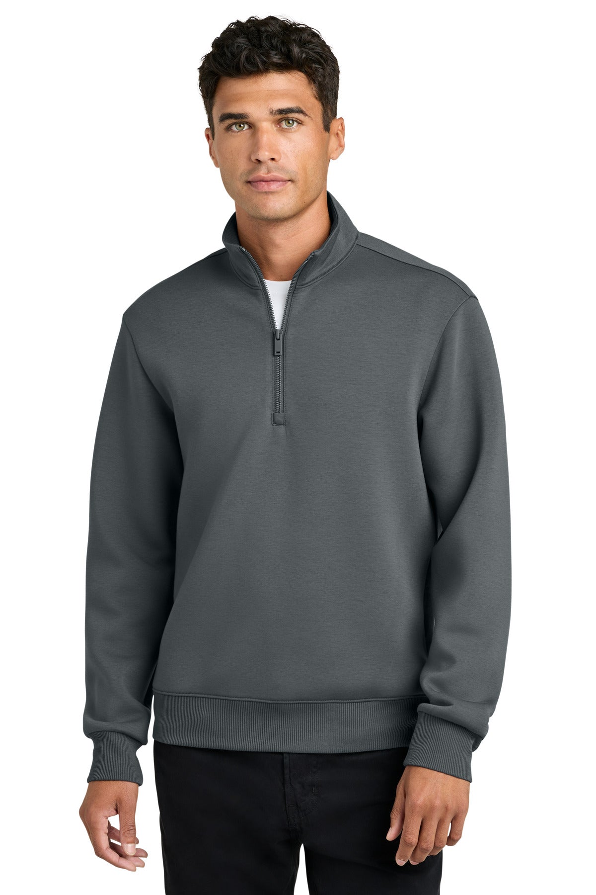 Mercer+Mettle Soft Spacer 1/4-Zip - Storm Grey