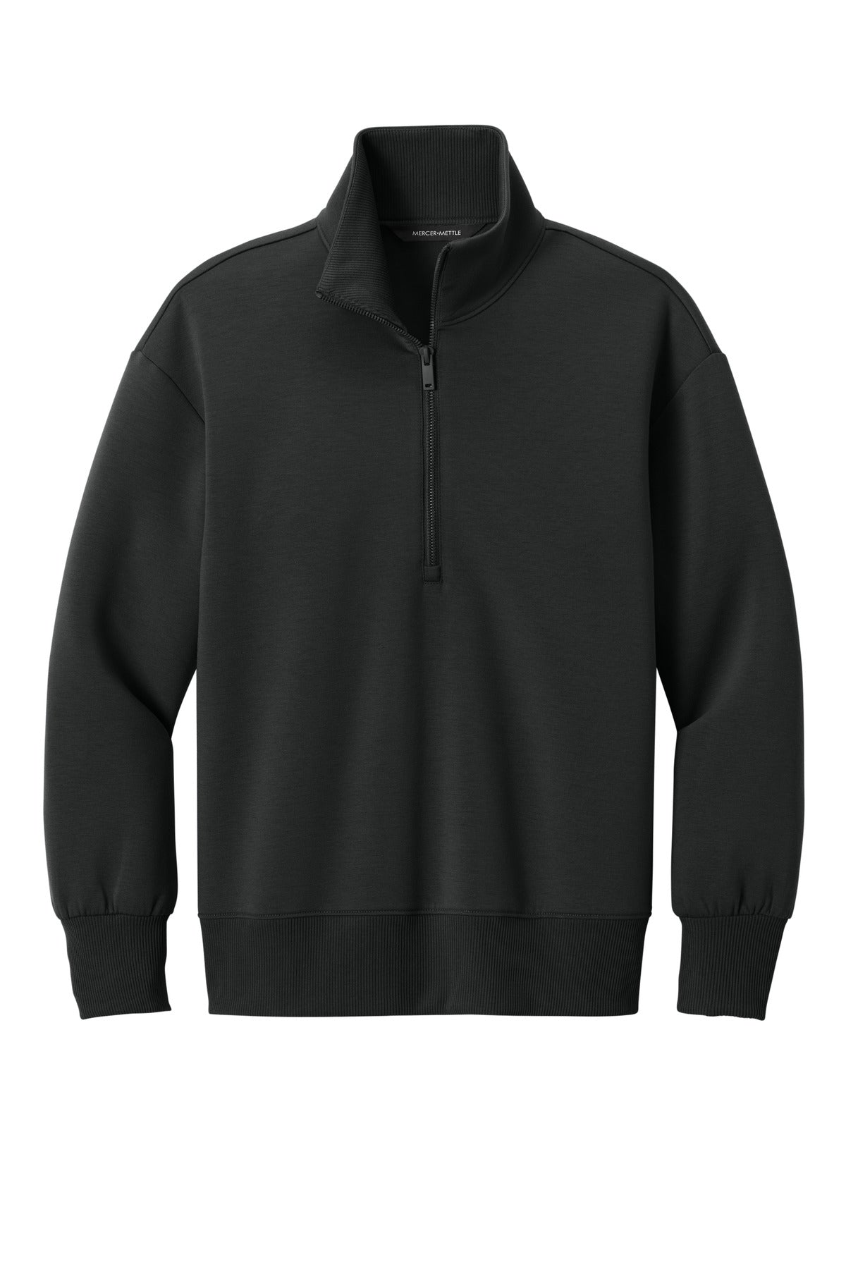 Mercer+Mettle Women's Soft Spacer 1/4-Zip - Deep Black