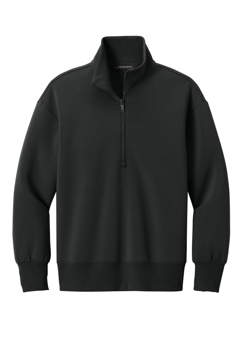 Mercer+Mettle Women's Soft Spacer 1/4-Zip - Deep Black