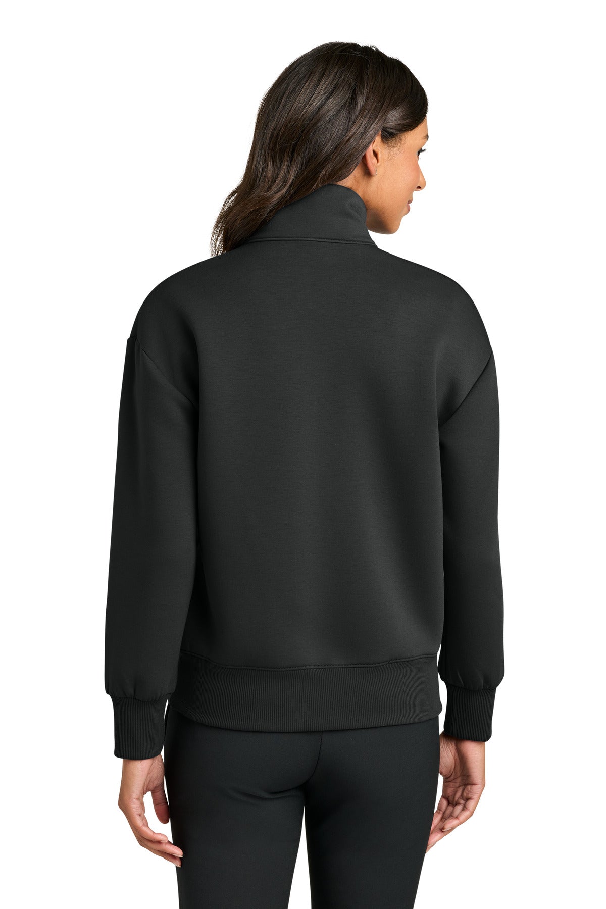 Mercer+Mettle Women's Soft Spacer 1/4-Zip - Deep Black