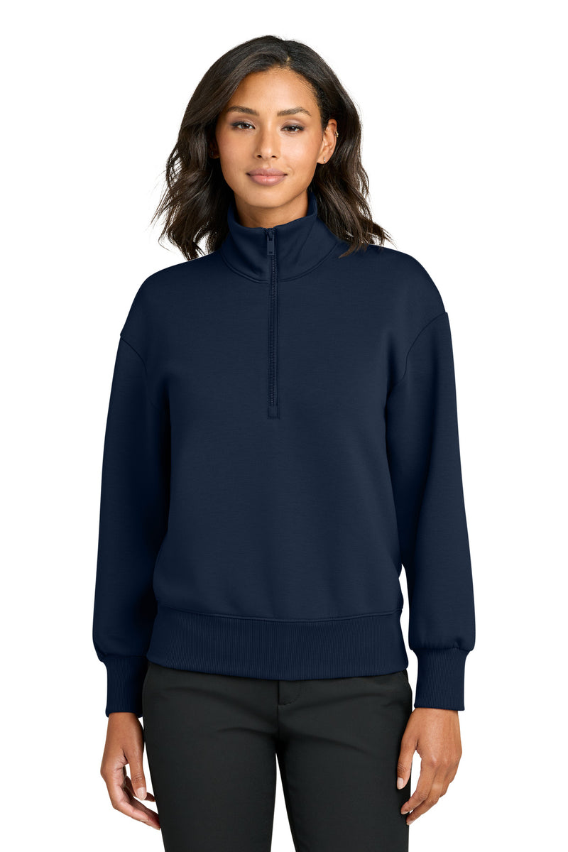 Mercer+Mettle Women's Soft Spacer 1/4-Zip - Night Navy