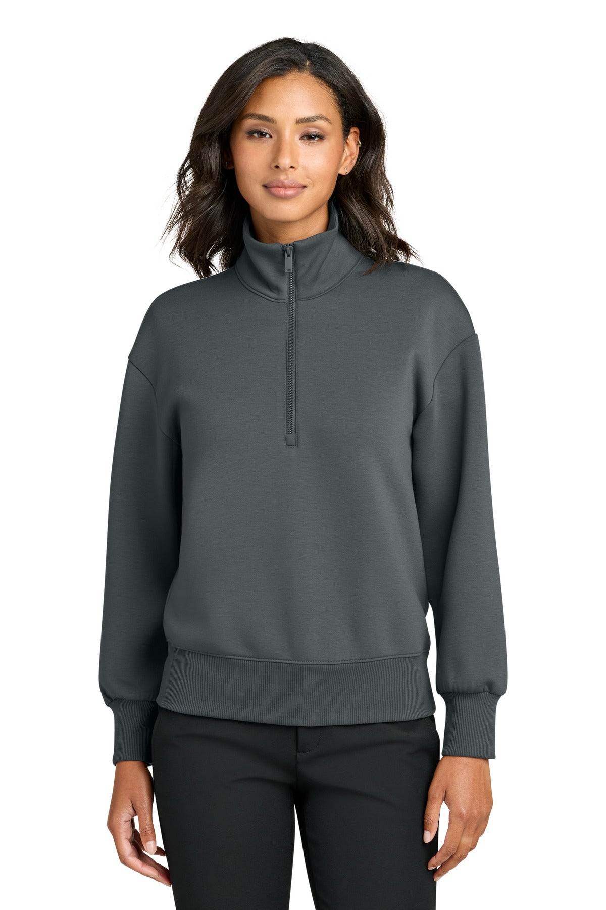 Mercer+Mettle Women's Soft Spacer 1/4-Zip - Storm Grey