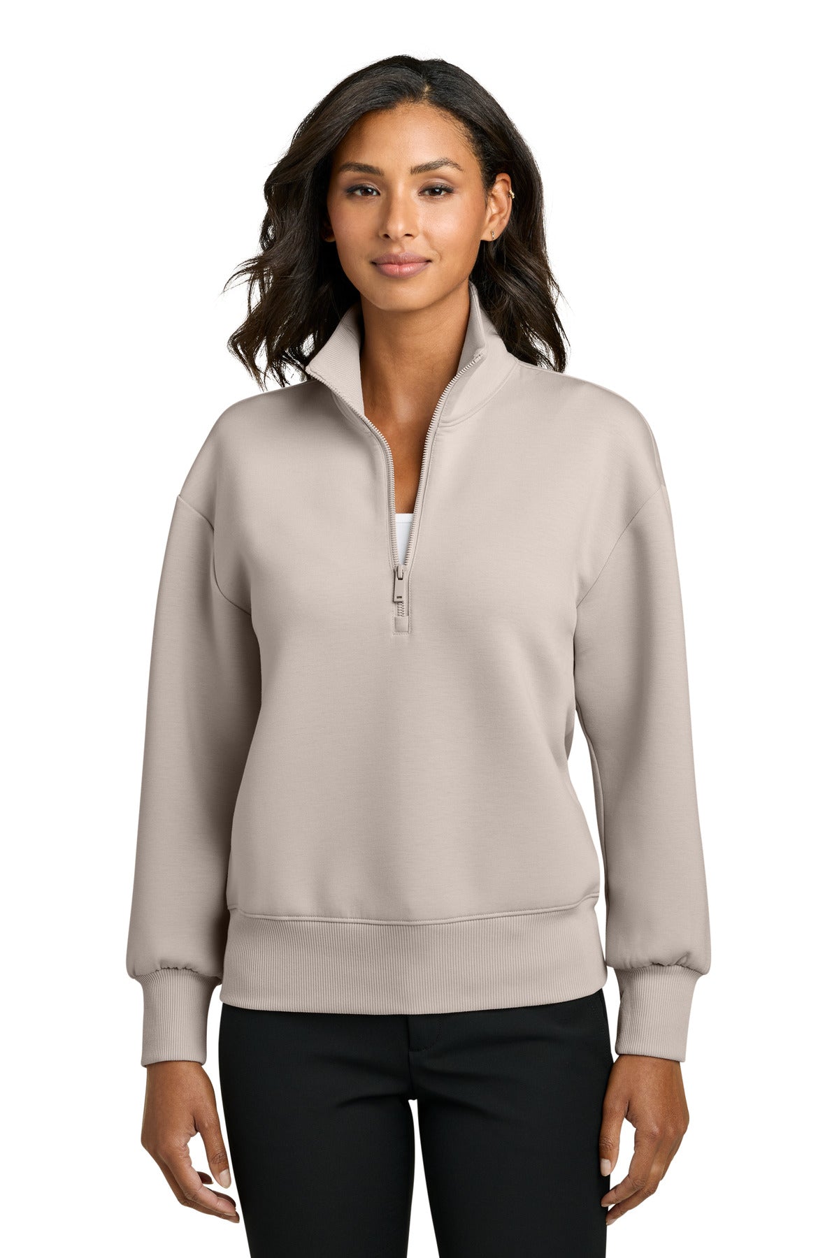 Mercer+Mettle Women's Soft Spacer 1/4-Zip - Warm Quartz