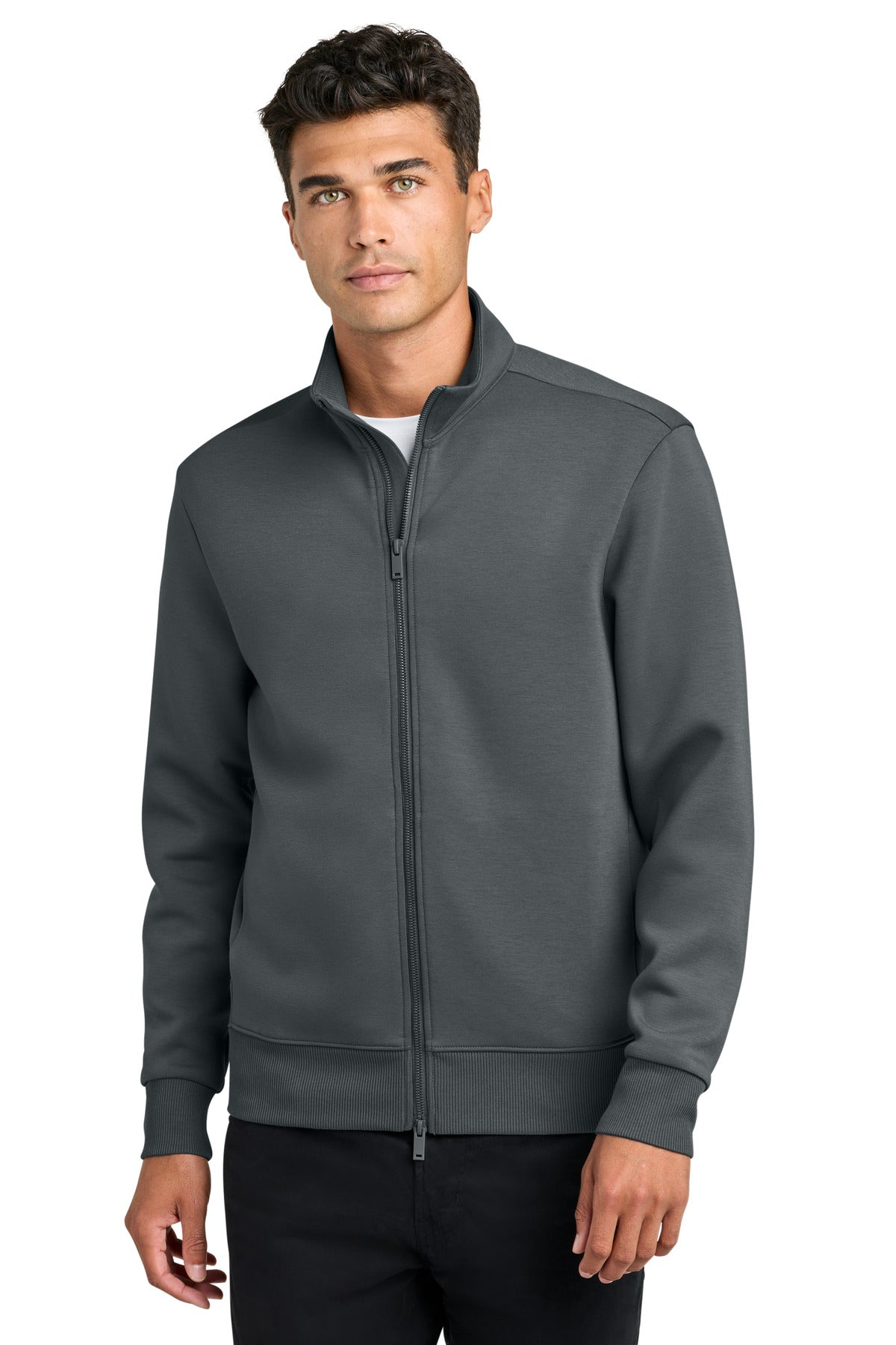 Mercer+Mettle Soft Spacer Full-Zip - Storm Grey