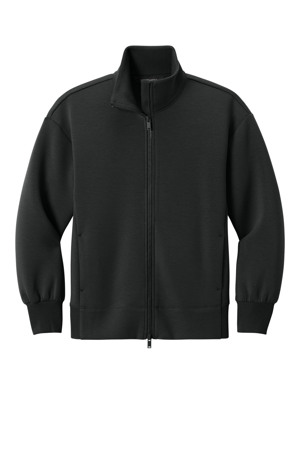 Mercer+Mettle Women's Soft Spacer Full-Zip - Deep Black