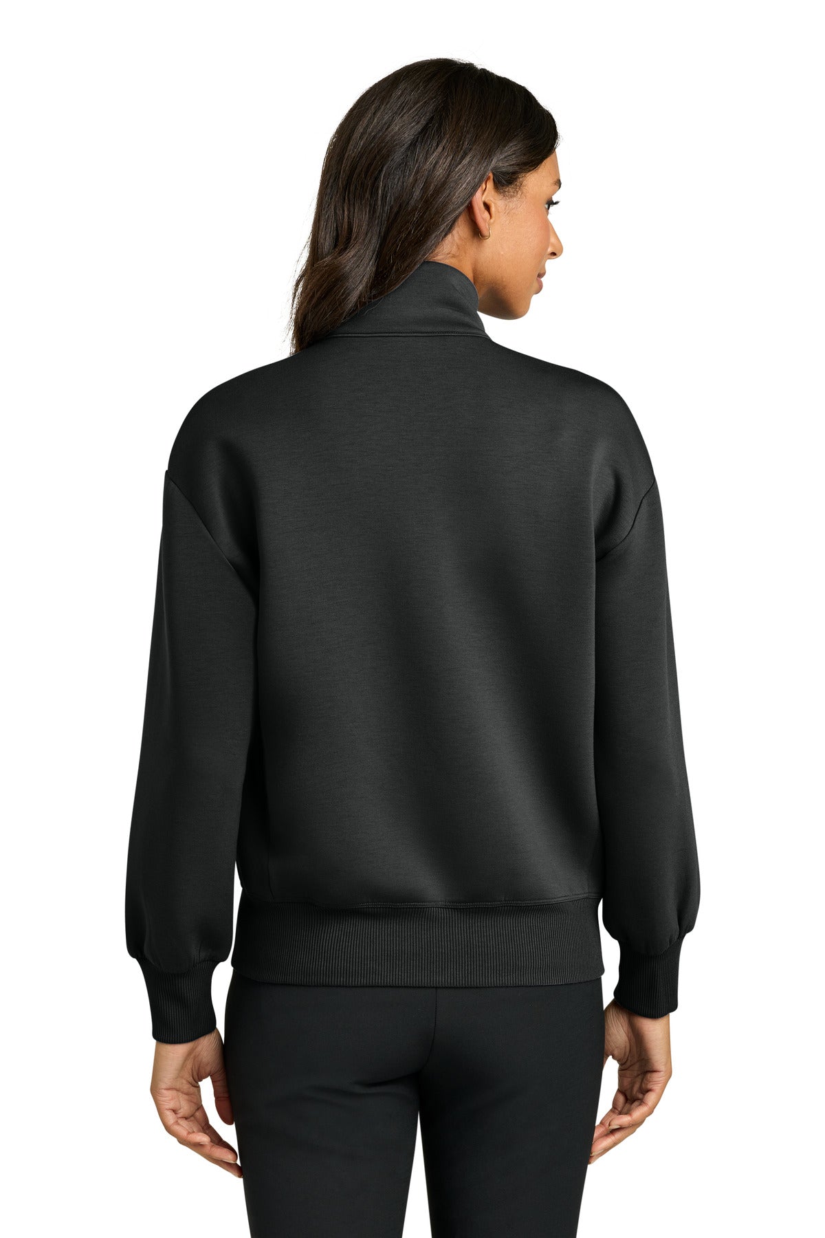Mercer+Mettle Women's Soft Spacer Full-Zip - Deep Black