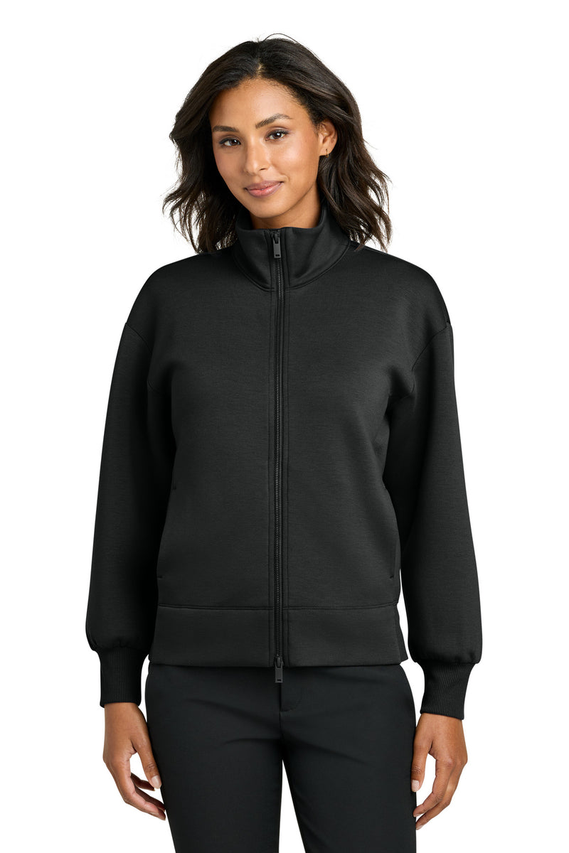 Mercer+Mettle Women's Soft Spacer Full-Zip - Deep Black