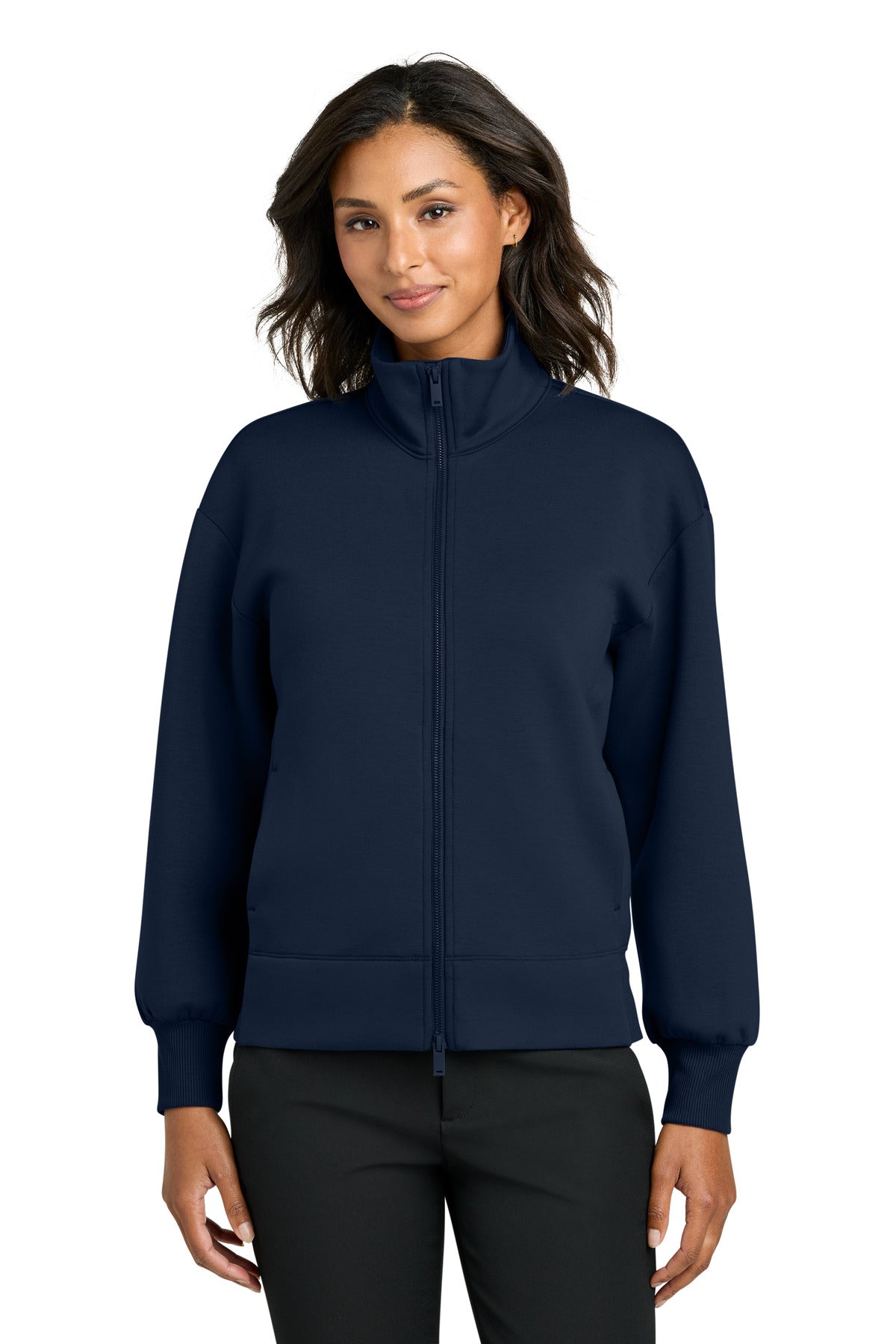 Mercer+Mettle Women's Soft Spacer Full-Zip - Night Navy