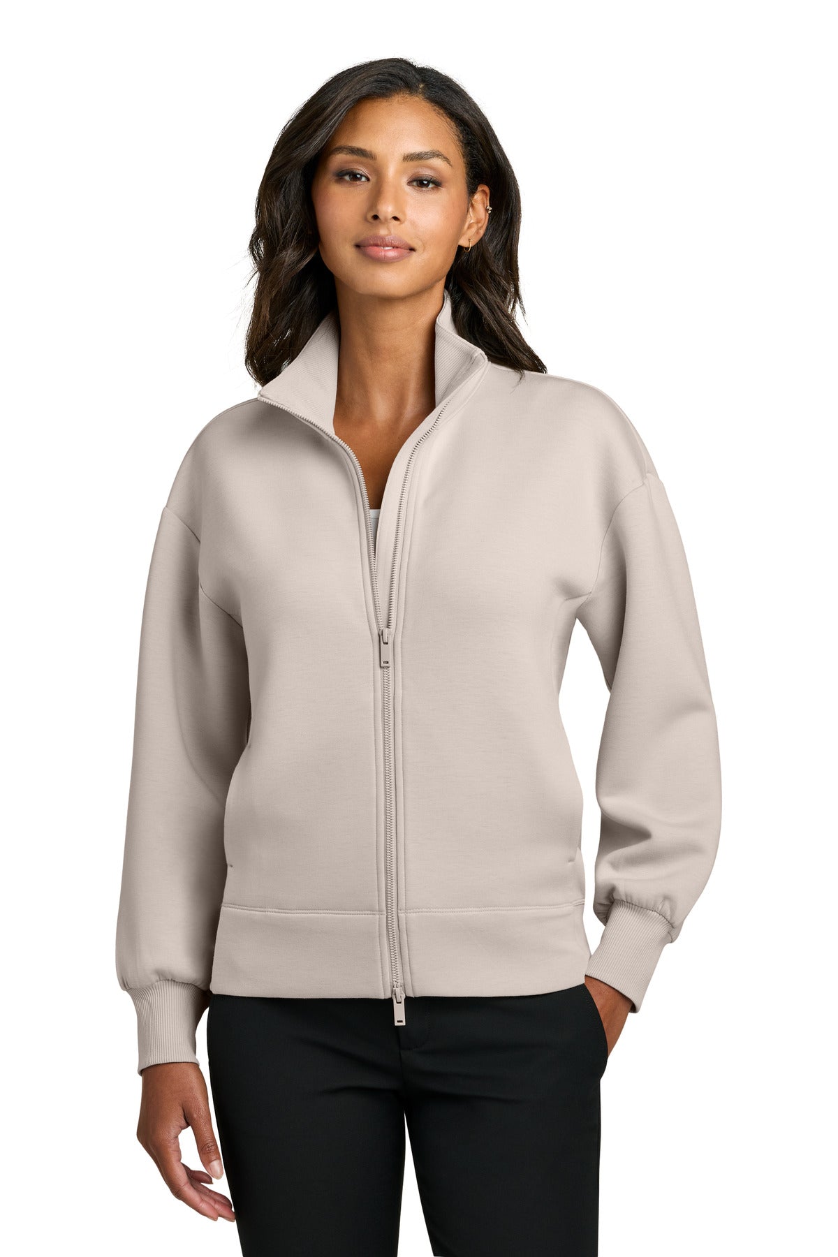 Mercer+Mettle Women's Soft Spacer Full-Zip - Warm Quartz