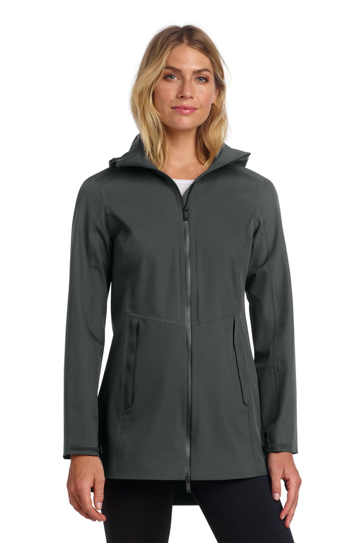 Mercer+Mettle Women's Waterproof Rain Shell - Anchor Grey