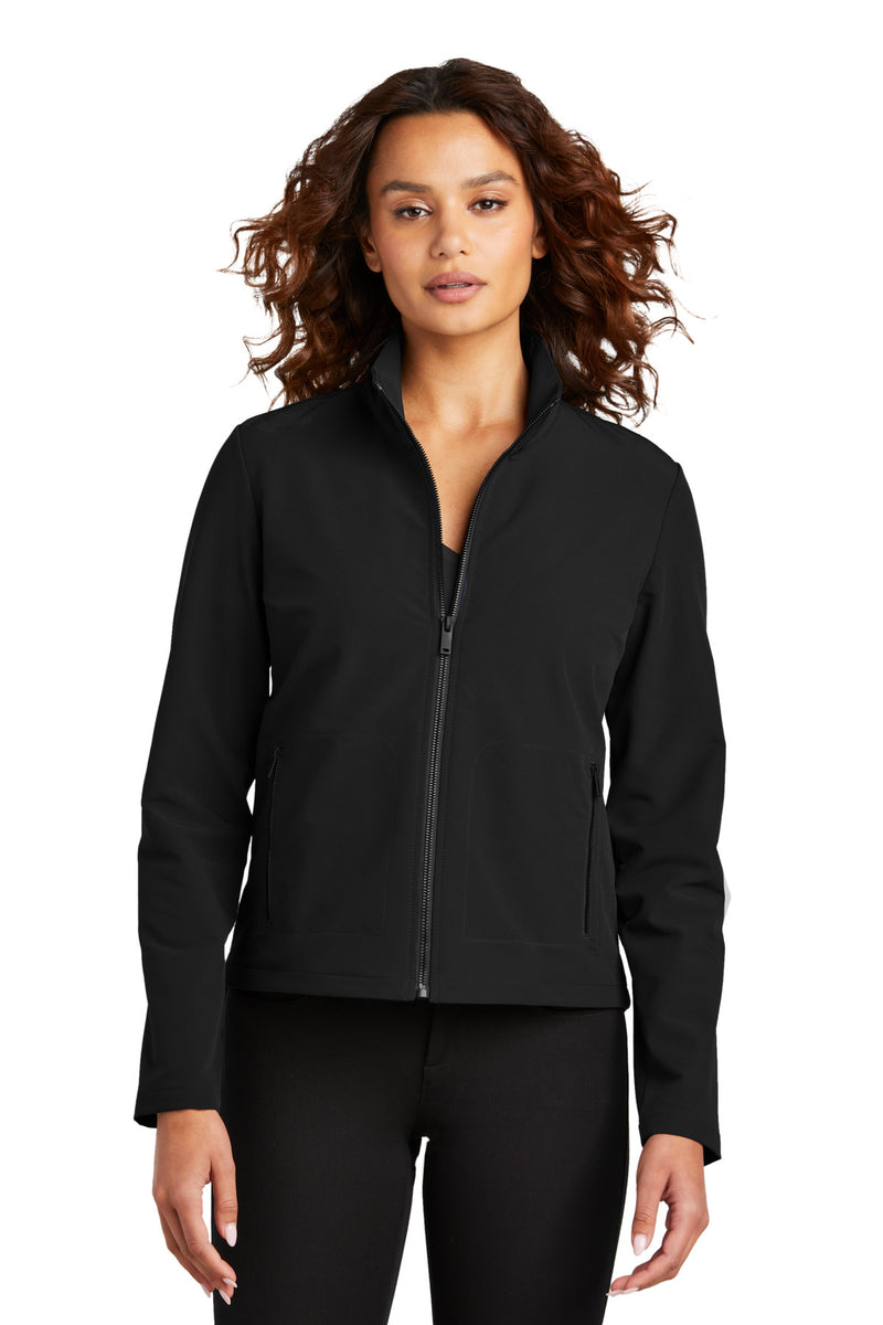 Mercer+Mettle Women's Stretch Soft Shell Jacket - Deep Black