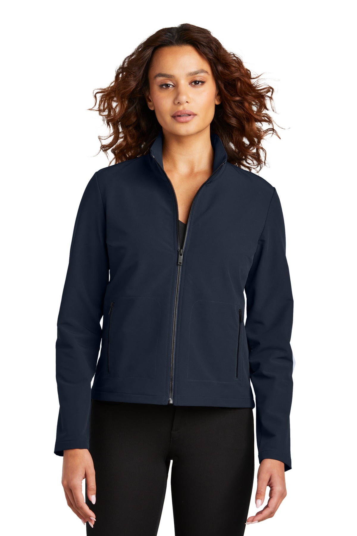 Mercer+Mettle Women's Stretch Soft Shell Jacket - Night Navy