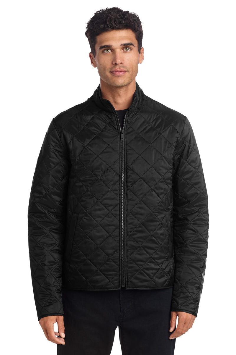 Mercer+Mettle Quilted Full-Zip Jacket - Deep Black