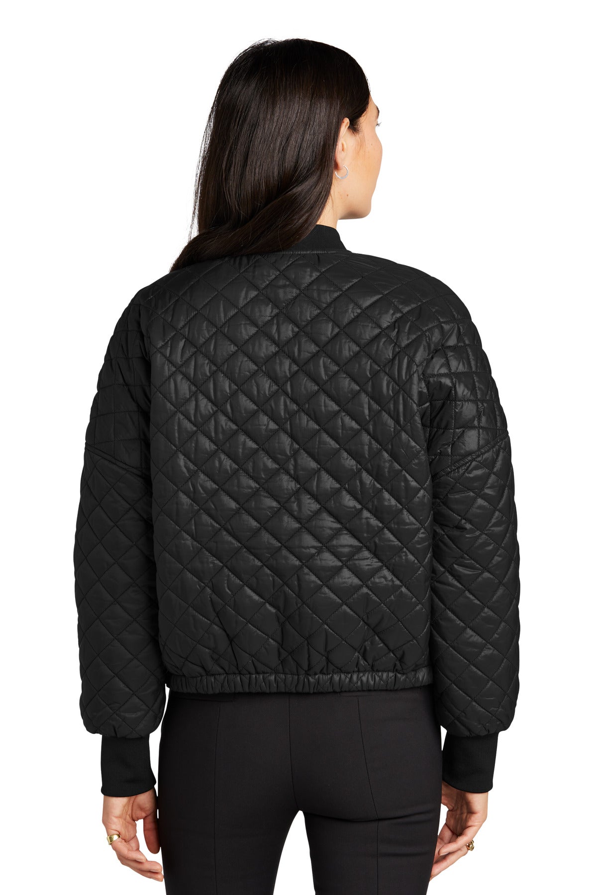 Mercer+Mettle Women's Boxy Quilted Jacket - Deep Black