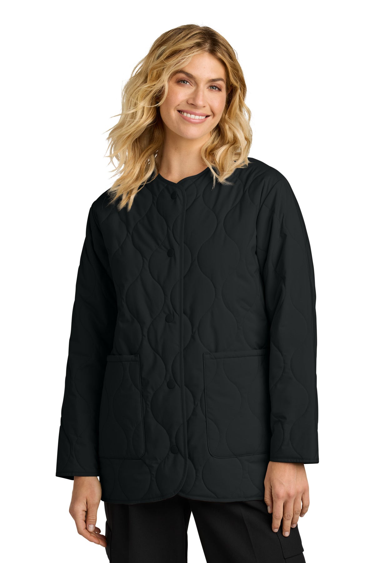 Mercer+Mettle Women's Quilted Liner Jacket - Deep Black