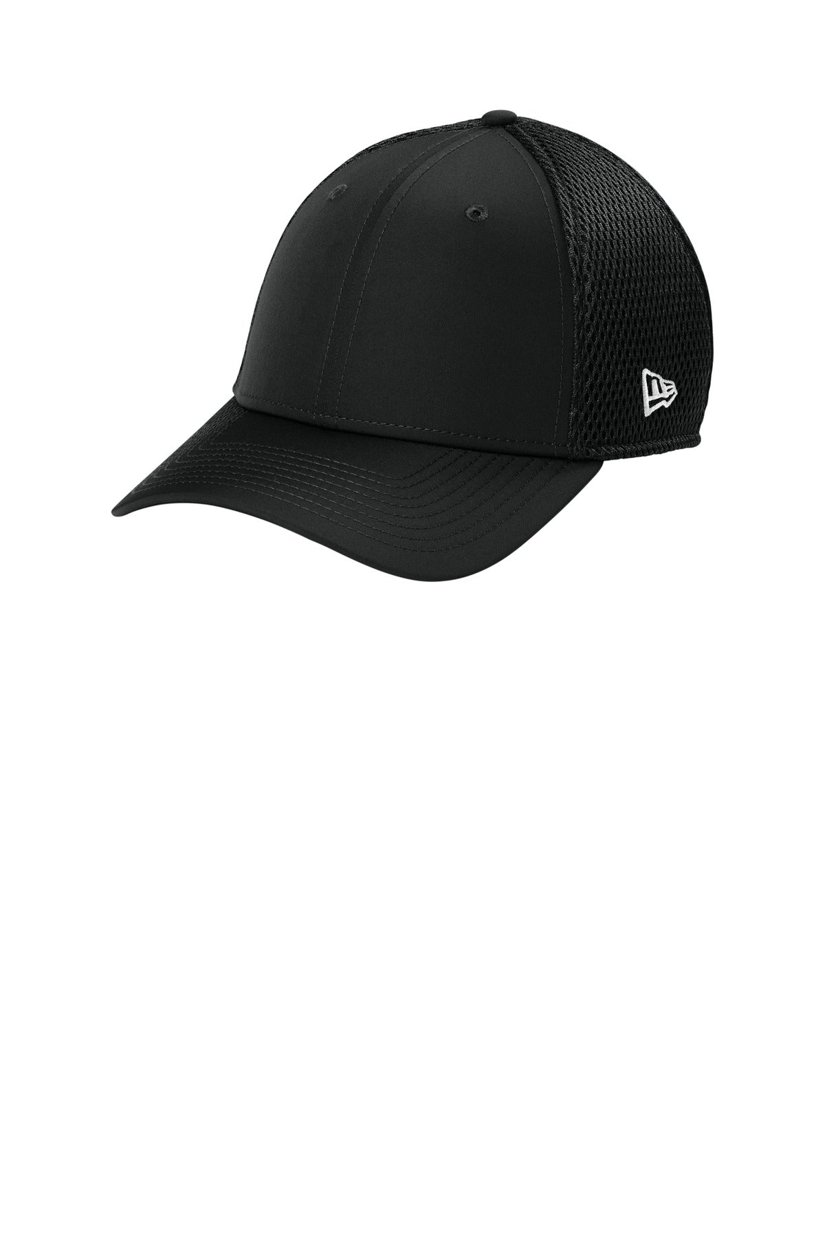 New Era 39THIRTY Performance Stretch Mesh Cap - Black