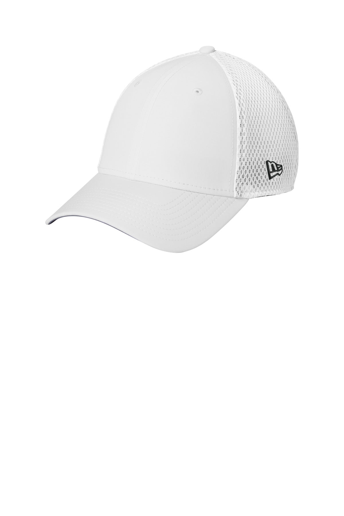 New Era 39THIRTY Performance Stretch Mesh Cap - White