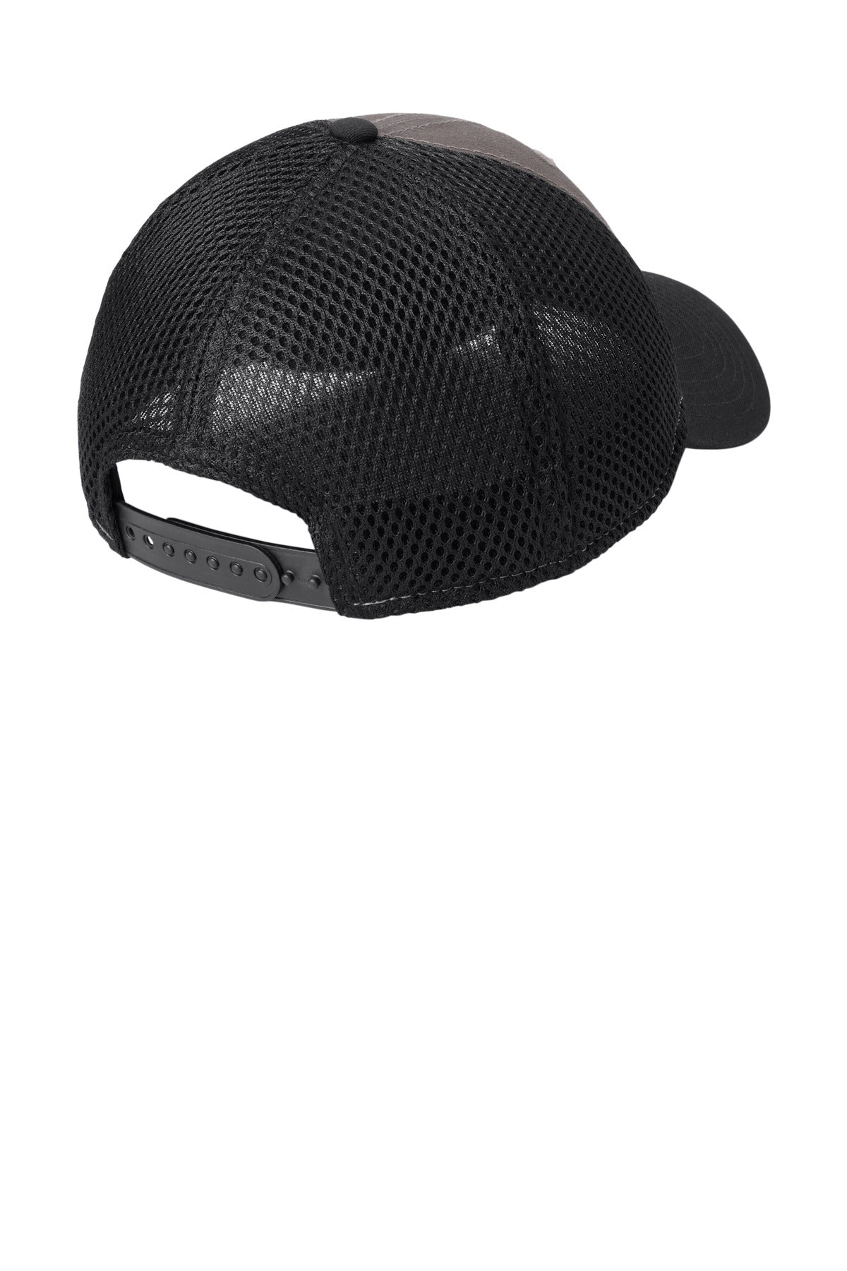 New Era Snapback Contrast Front Mesh Cap - Charcoal/ Black