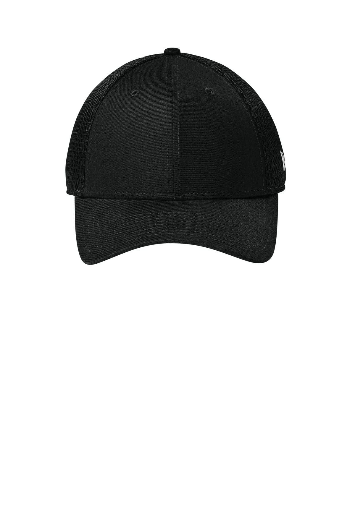 New Era Snapback Contrast Front Mesh Cap - Flag Black/ Black